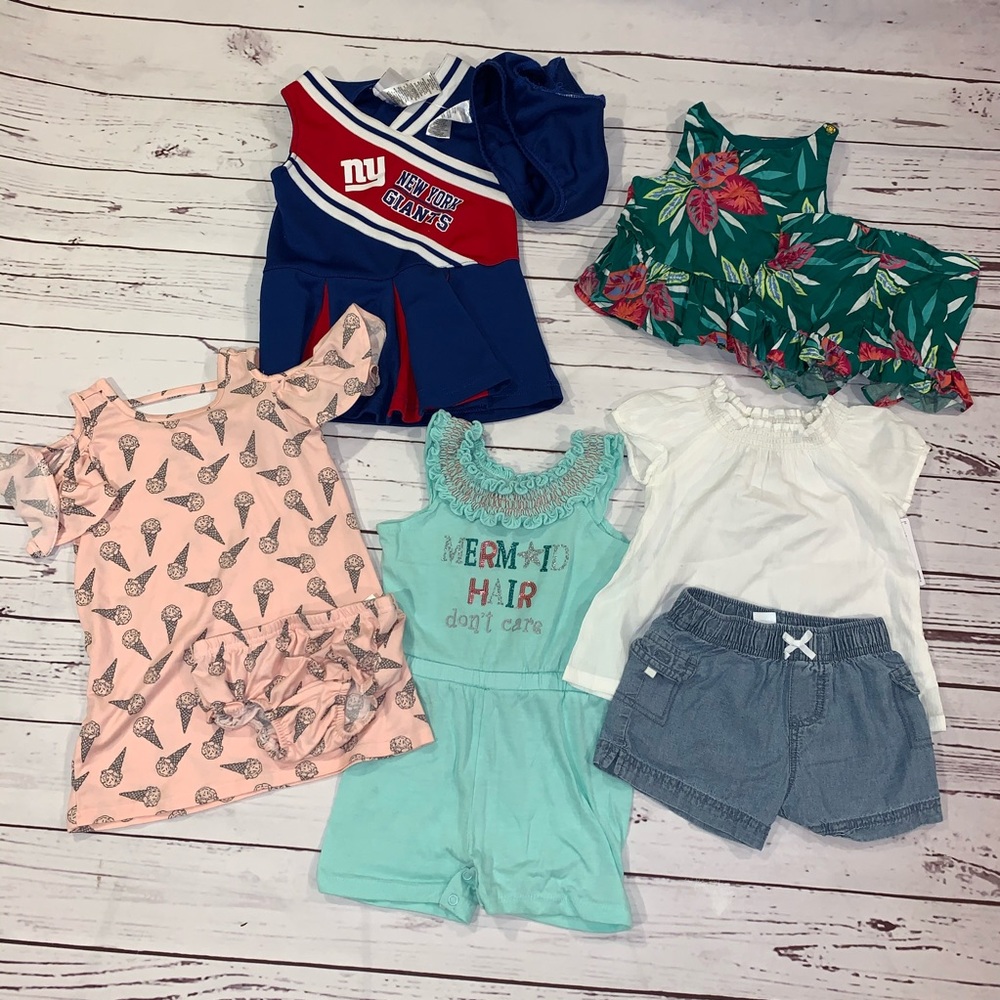 Lot of 5 toddler girls outfits